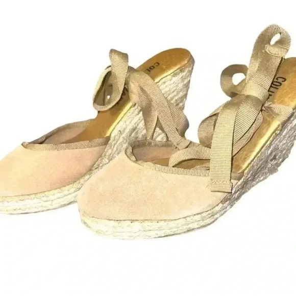 COLIN STUART WEDGES WITH ANKLE RIBBON - Picture 3 of 6